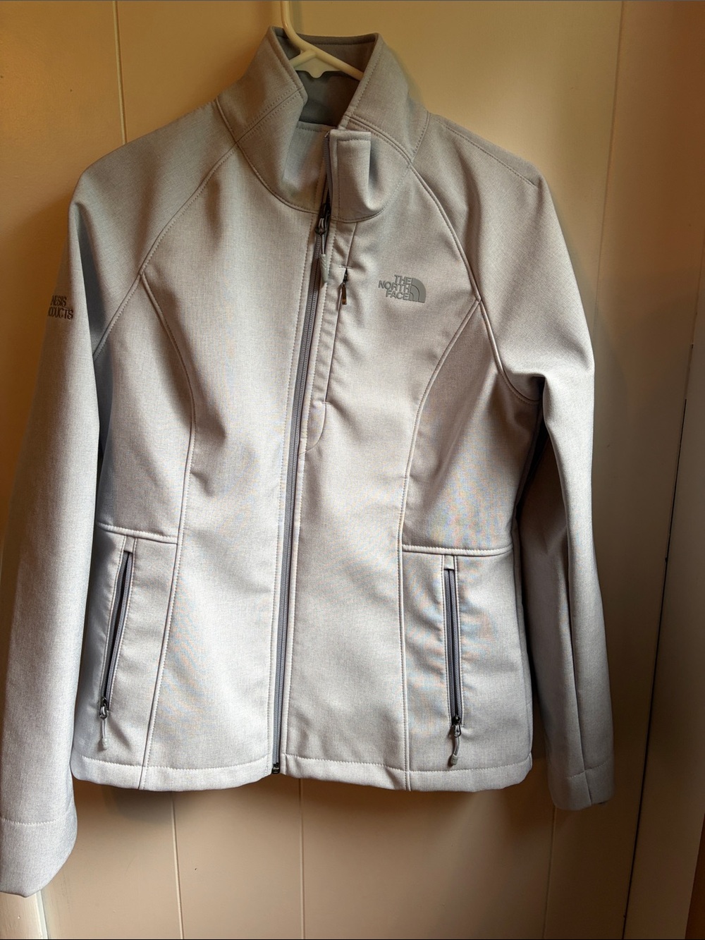 The North Face Pale Gray Women's Softshell Jacket